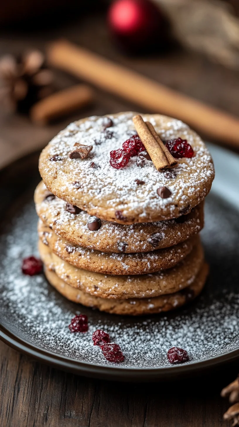 Delightfully Chewy Chocolate Chip Cookies with a Festive Twist!