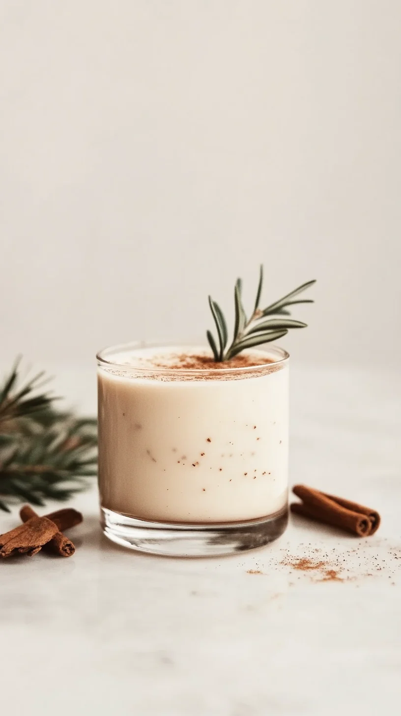 Delightfully Creamy Rosemary Cinnamon Cocktail