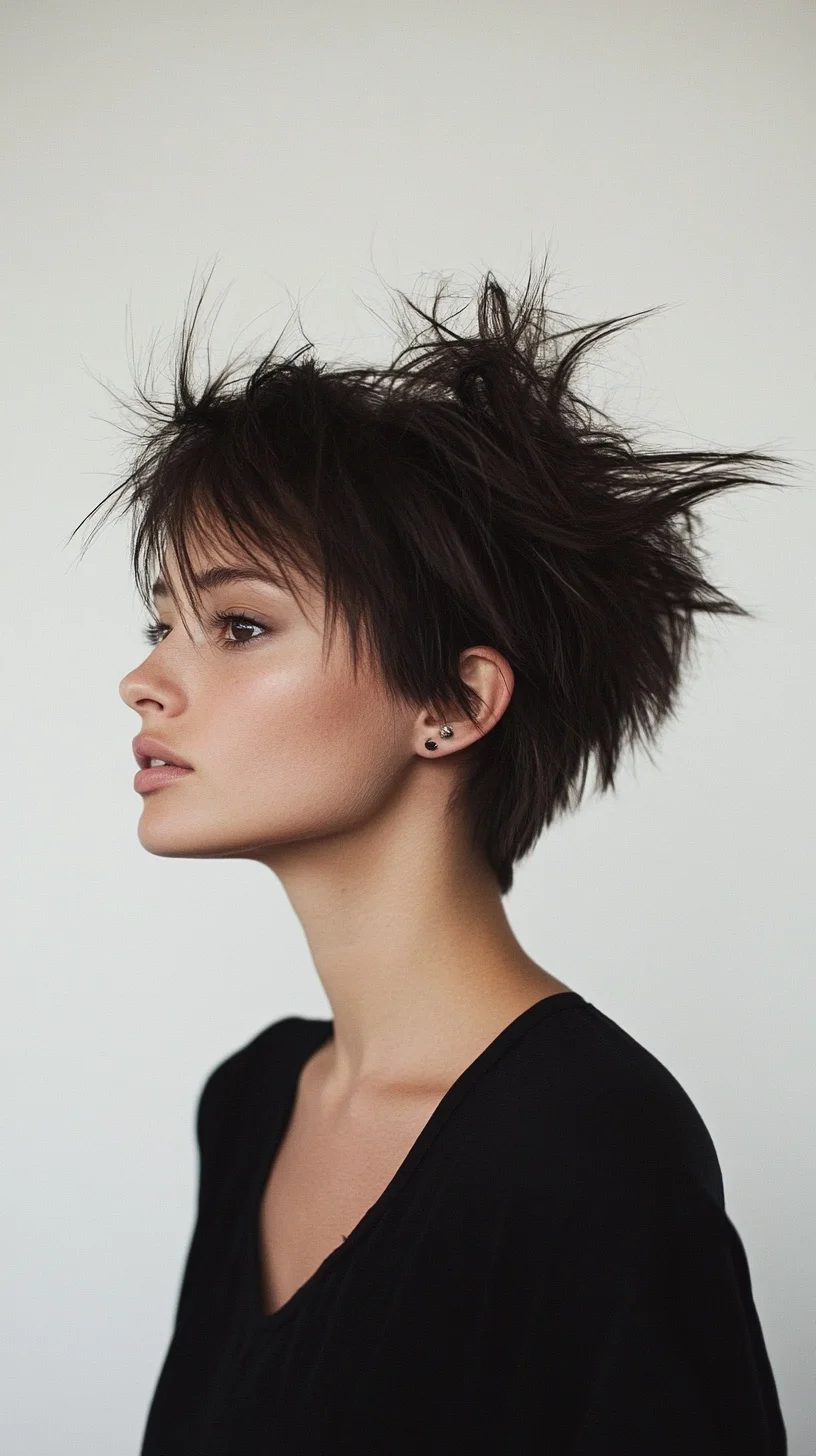 Edgy and Effortless: The Modern Pixie with Textured Charm