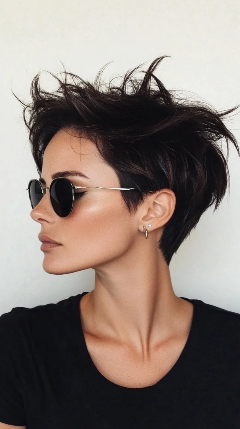 Edgy and Effortless: The Modern Textured Pixie Cut