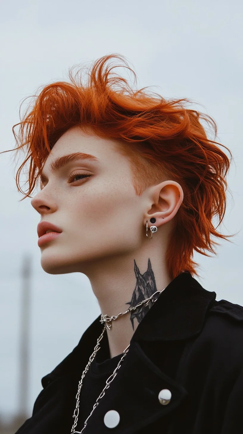 Edgy and Effortlessly Cool: The Modern Textured Pixie with Bold Color