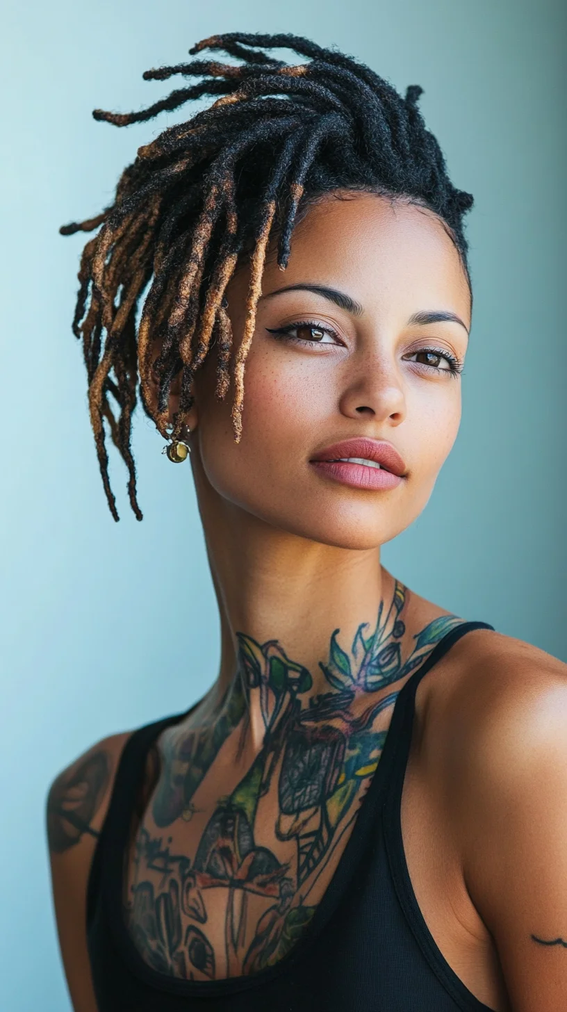 Edgy and Elegant: Mastering the Bold Faux Hawk Dreadlock Style