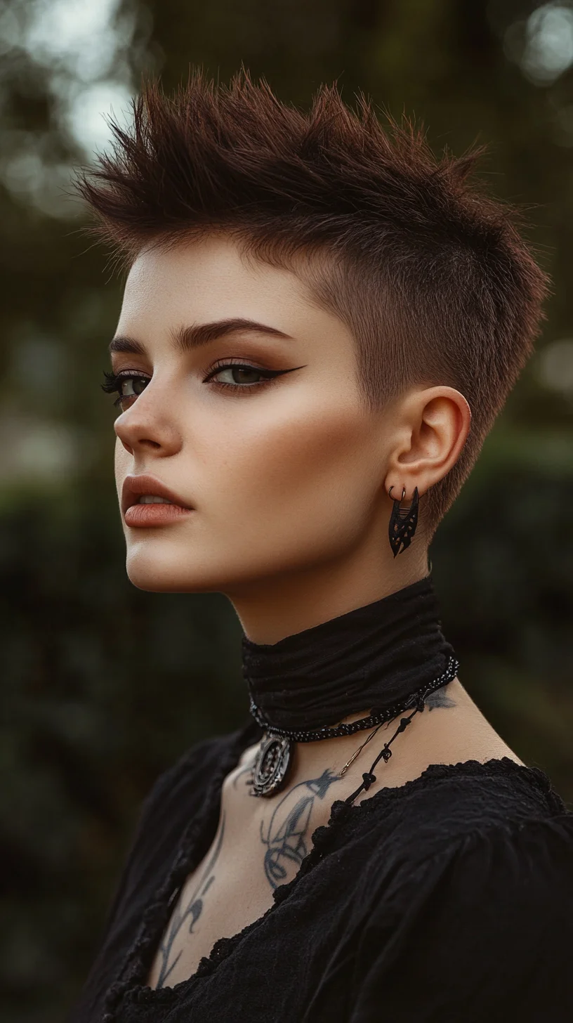 Edgy Chic: The Bold Textured Pixie Cut with a Modern Twist