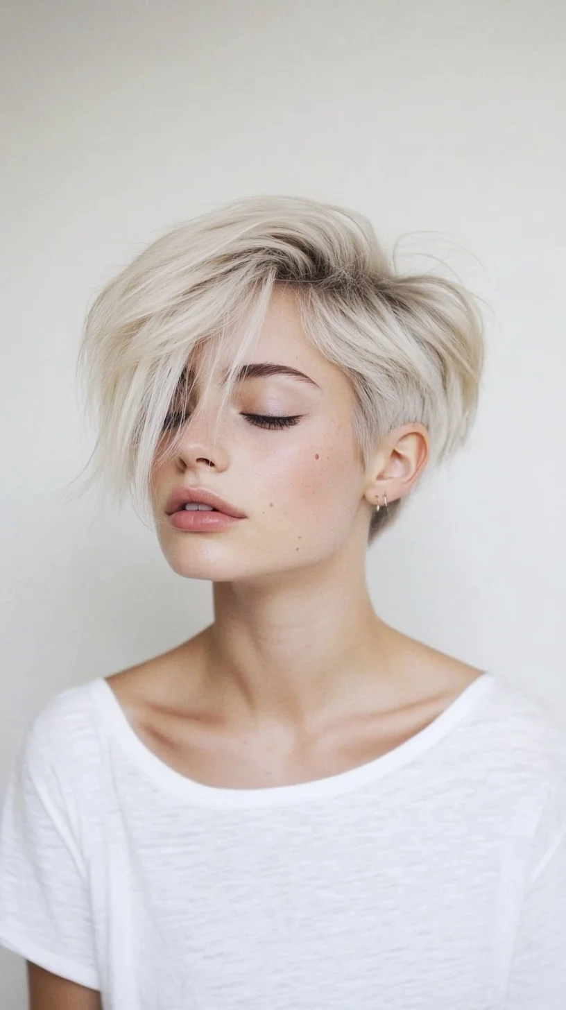 Edgy Elegance: The Chic Textured Pixie Cut