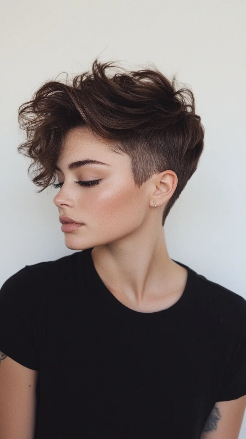 Edgy Elegance: The Chic Textured Pixie Cut