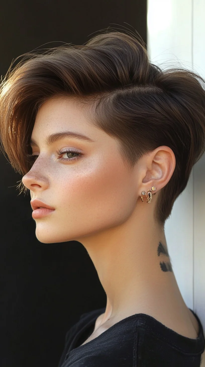 Edgy Elegance: The Chic Undercut Pixie for Modern Flair