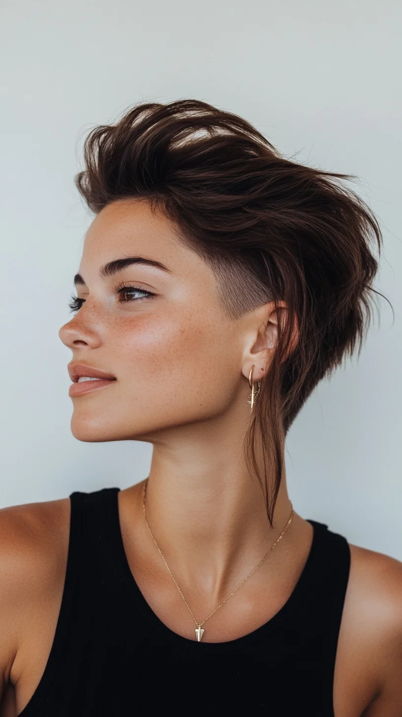 Edgy Elegance: The Modern Faux Hawk for Effortless Style