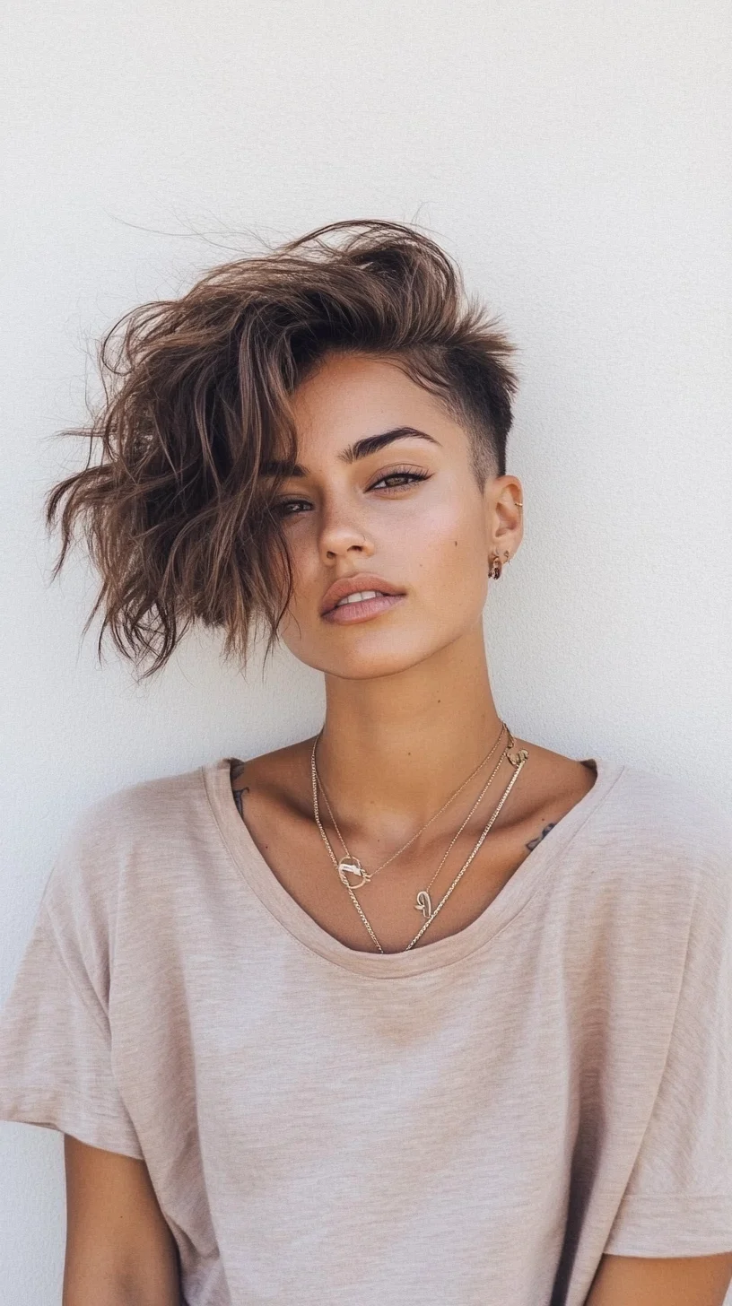 Edgy Elegance: The Perfect Short Textured Hairstyle for Bold Individuals