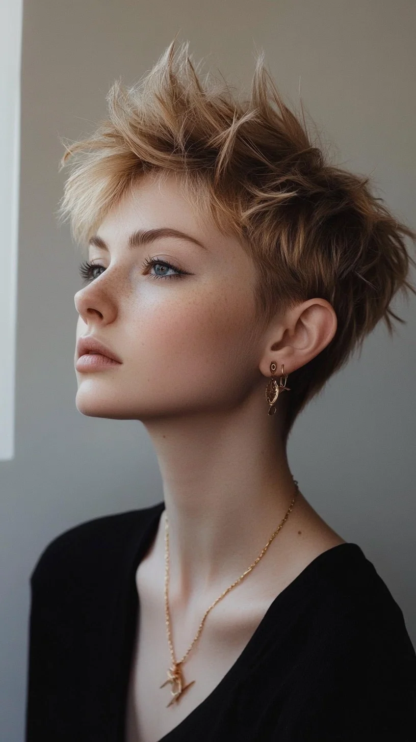 Edgy Pixie Cut: Effortless Style Meets Bold Texture for a Chic Look