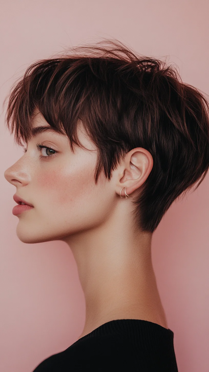 Edgy Pixie Cut: Effortless Style with a Touch of Modern Flair