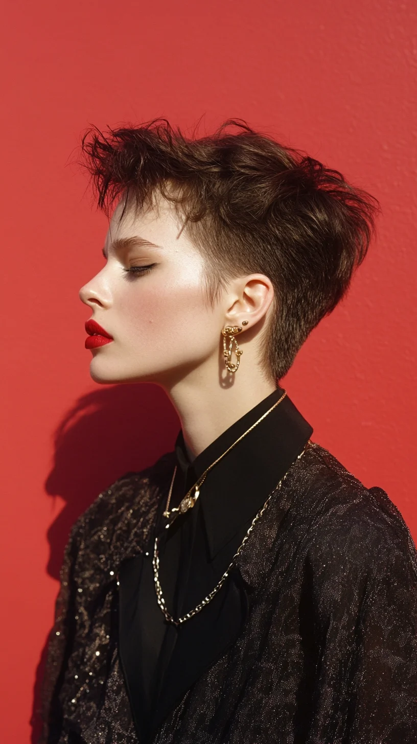 Edgy Pixie Cut with Textured Top: A Bold Statement Style