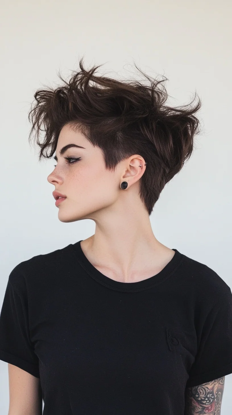 Edgy Pixie: Effortless Volume Meets Chic Shag