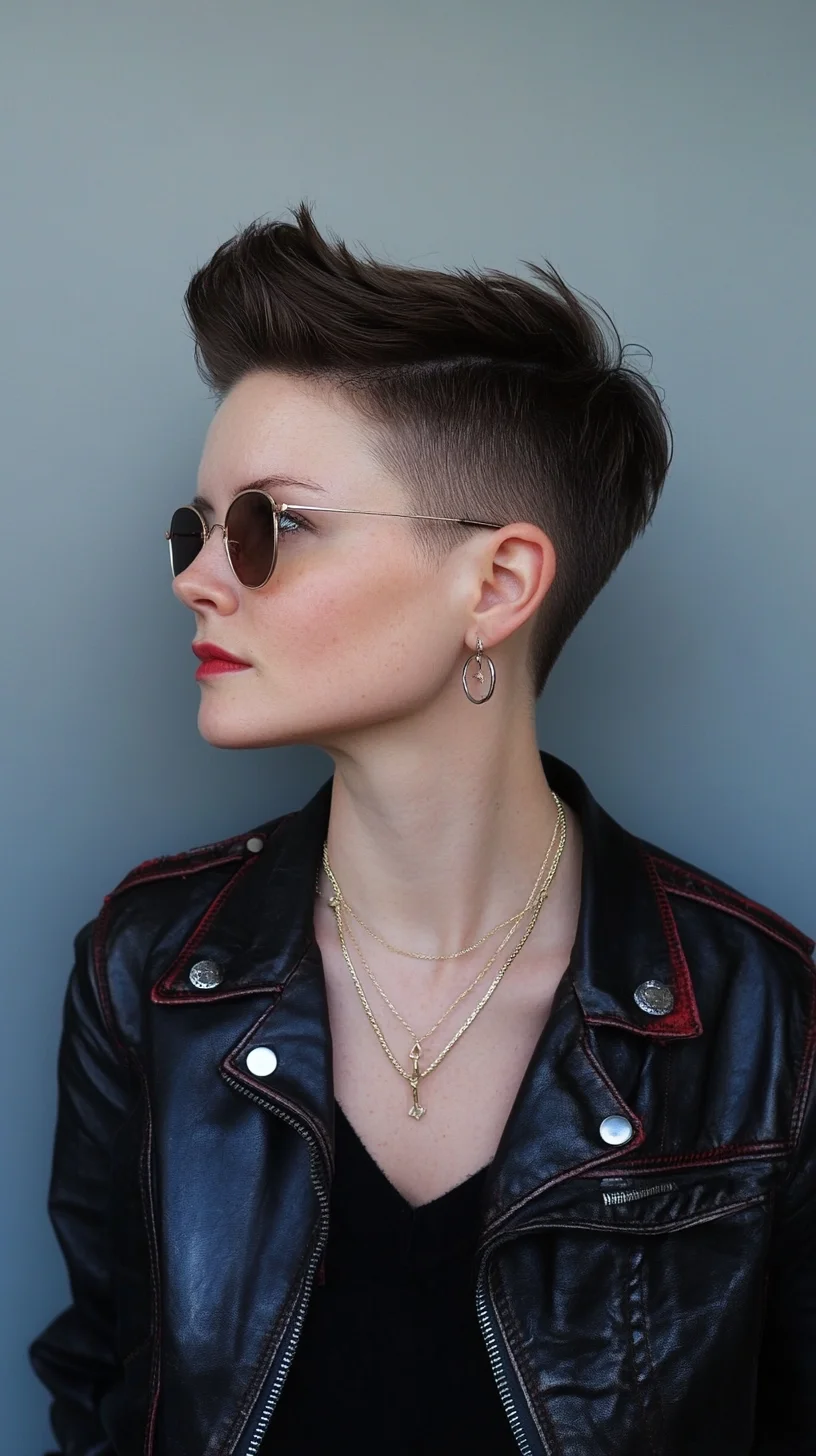 Edgy Short Pixie with Volume: The Bold Trendsetter's Choice