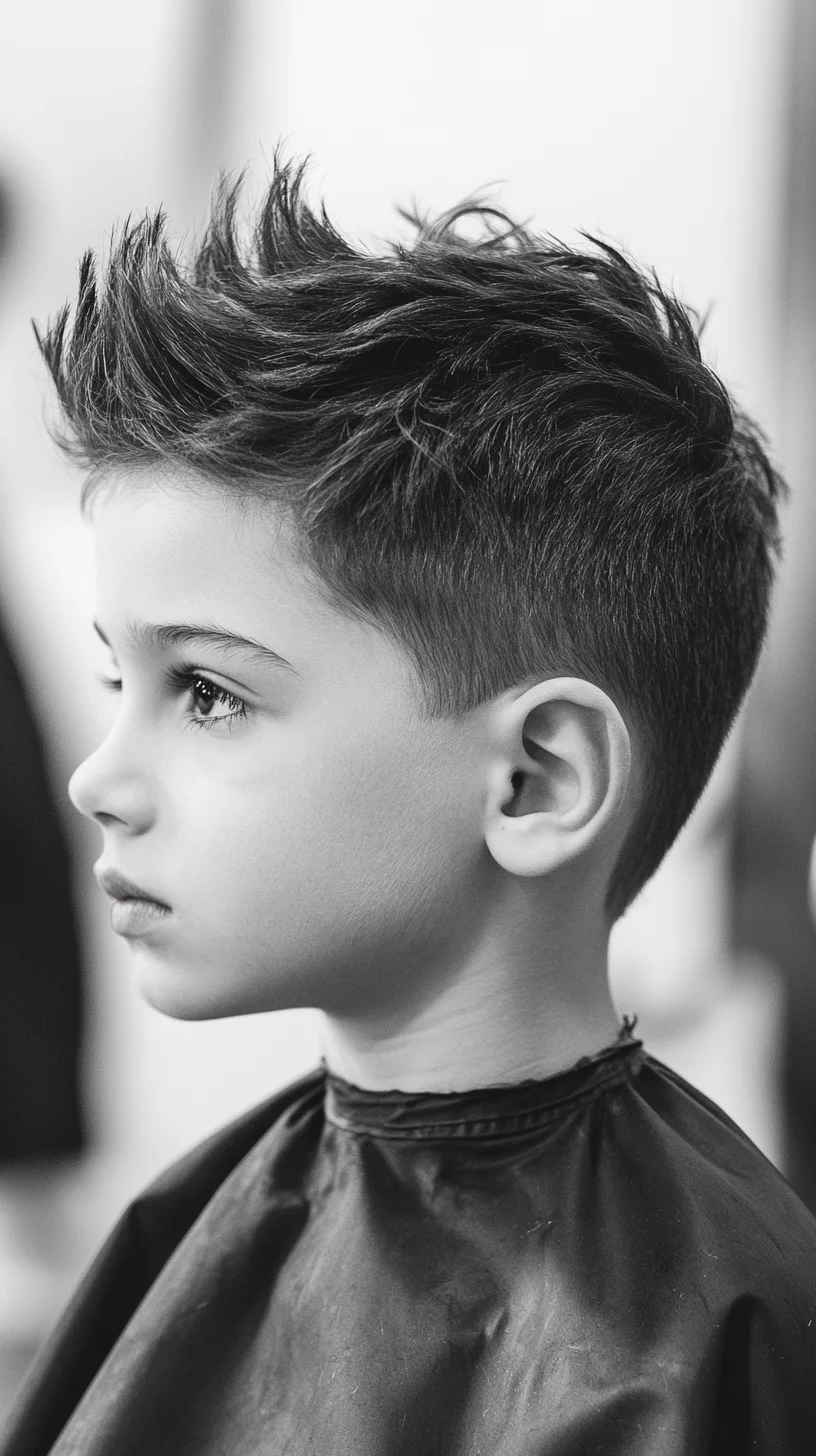 Edgy Textured Faux Hawk: A Bold Look for Adventurous Kids