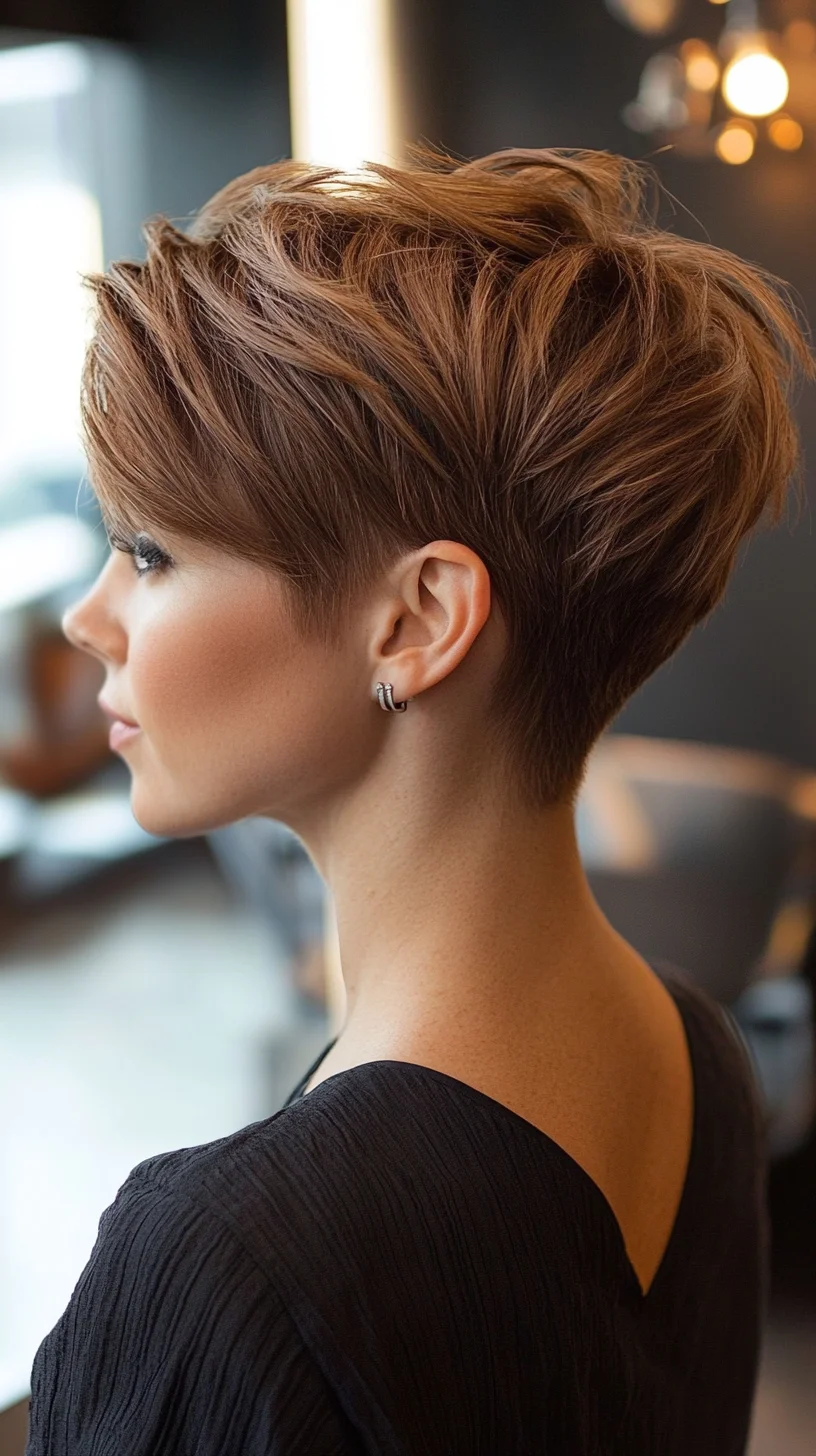 Edgy Textured Pixie: Effortless Chic for Every Occasion