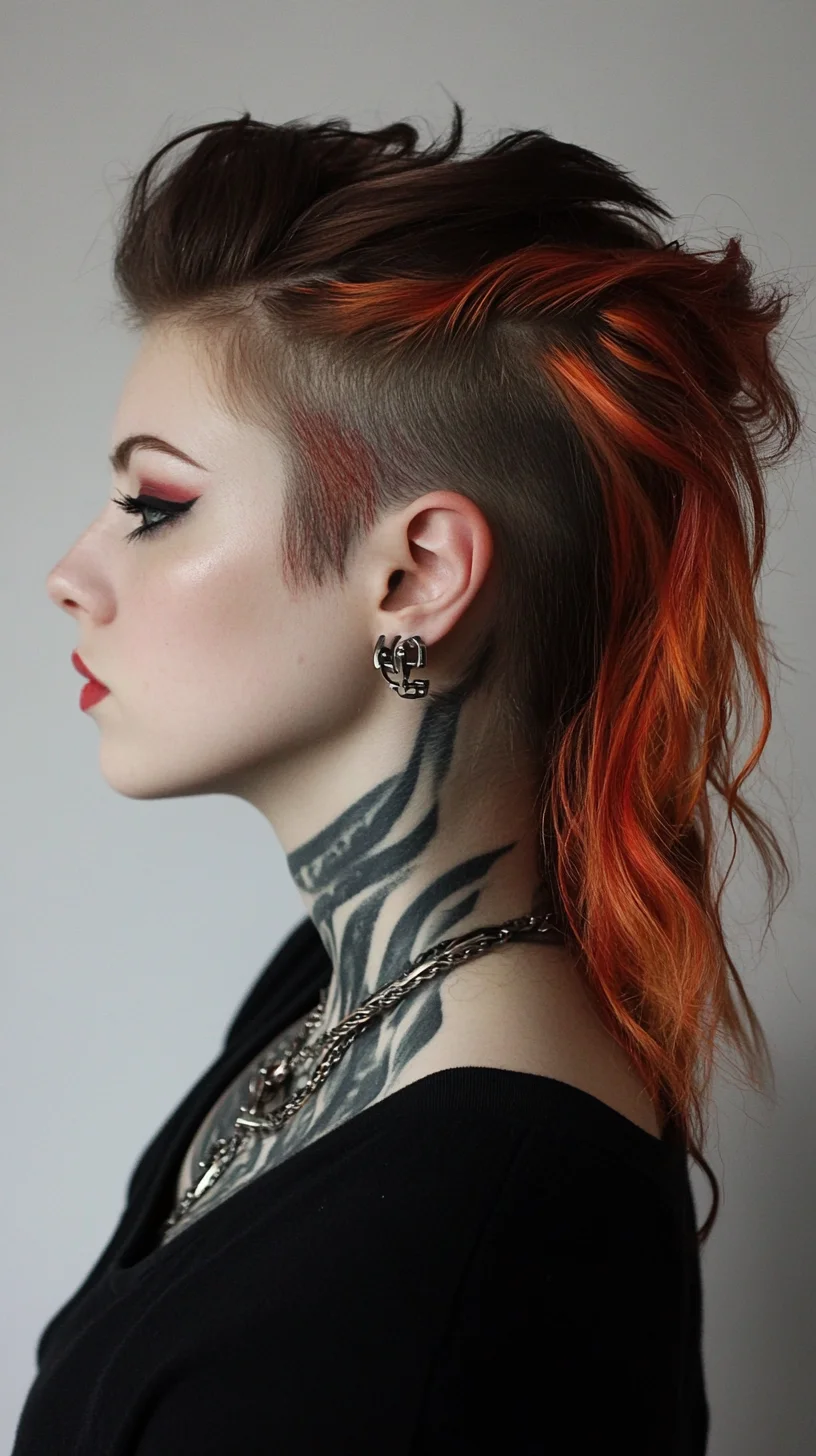 Edgy Undercut Mohawk: A Bold Blend of Attitude and Style