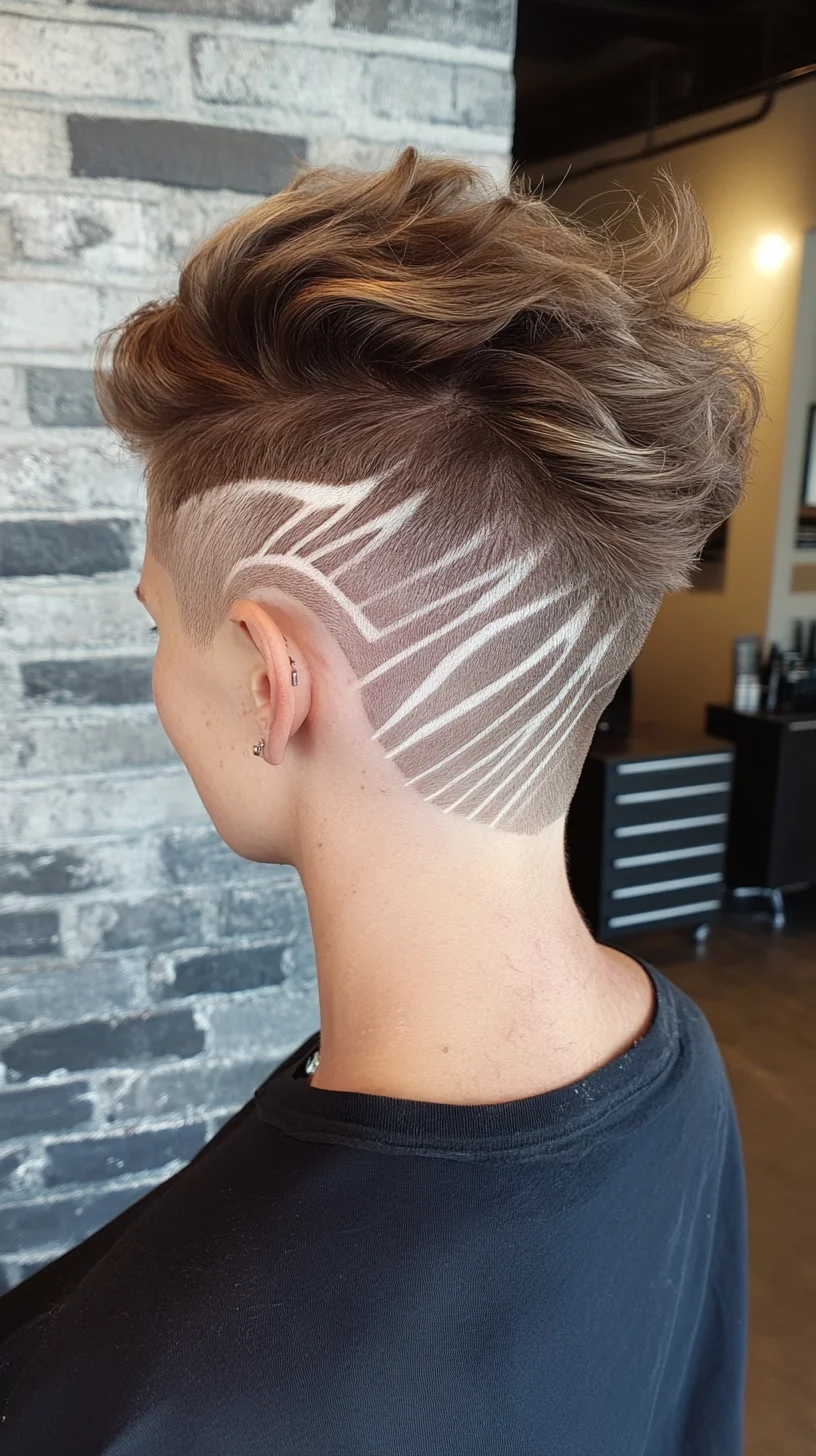 Edgy Undercut with Striking Geometric Lines for a Bold Statement