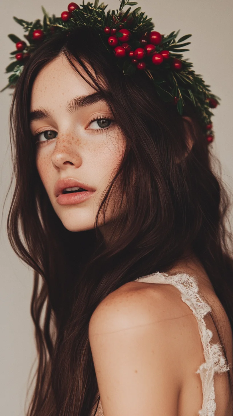 Effortless Bohemian Waves with Seasonal Floral Accents