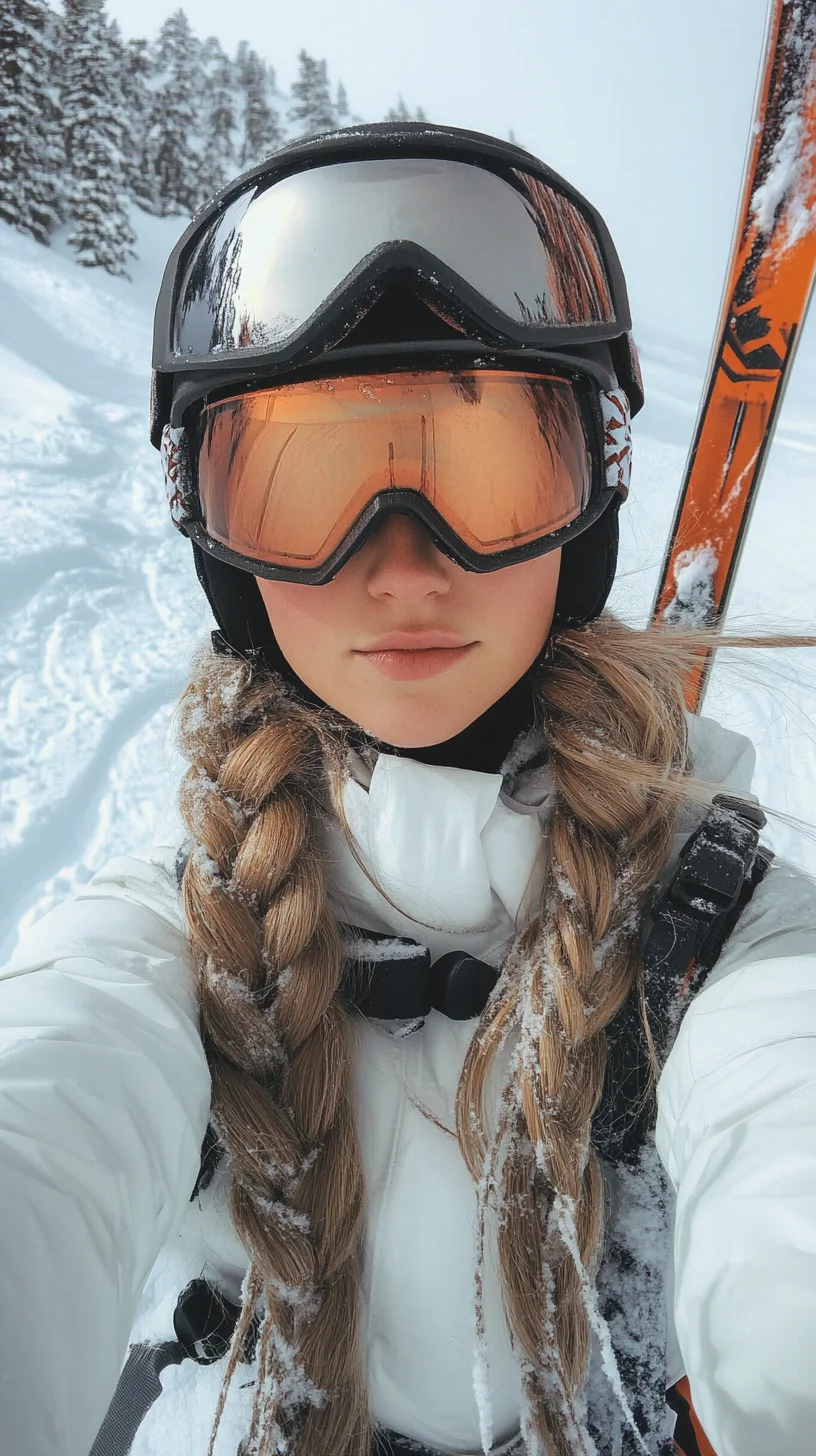 Effortless Braided Beauty: The Perfect Ski Hairstyle for Adventurous Souls