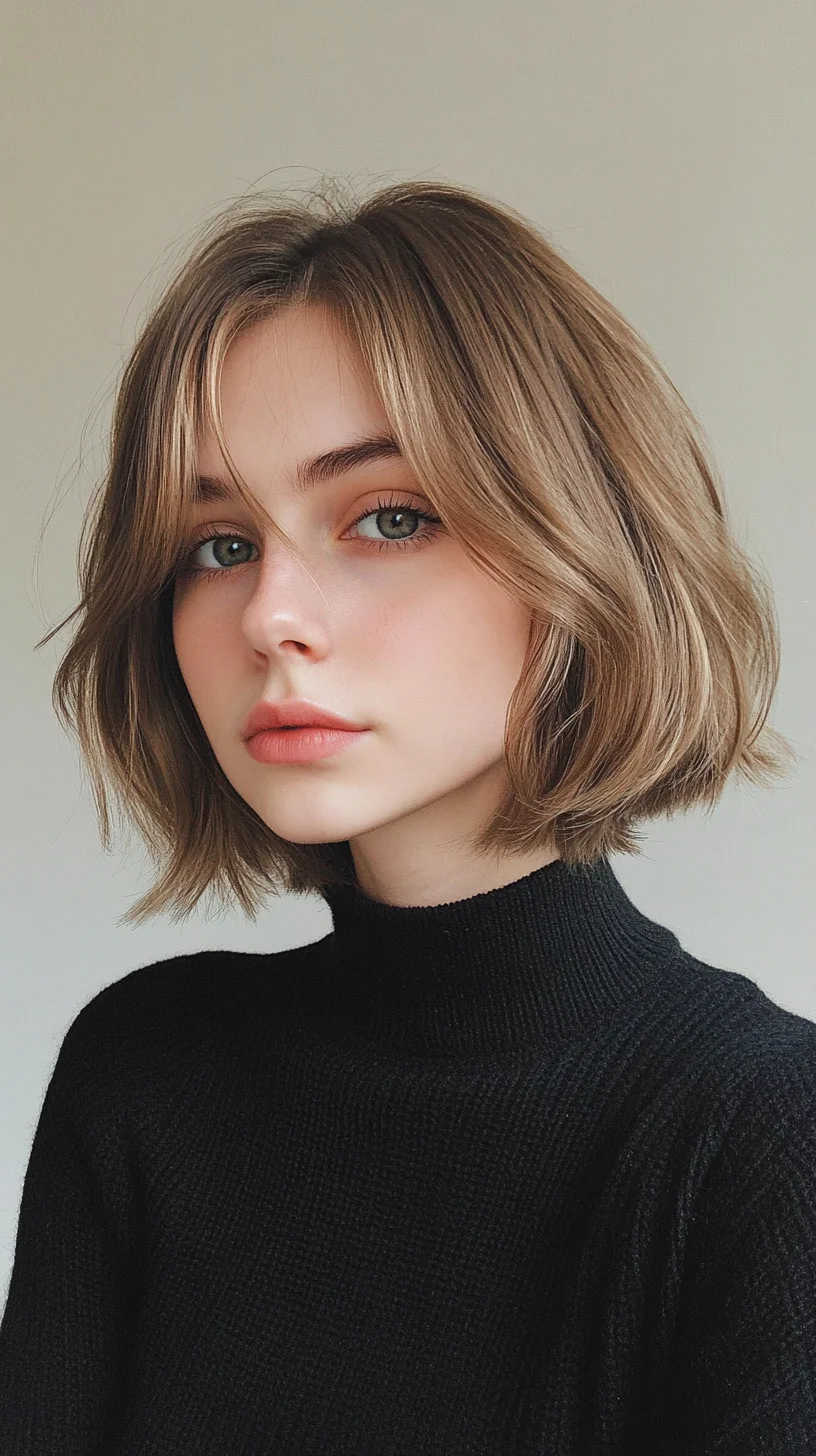 Effortless, Chic Bob with Soft Waves for a Timeless Look