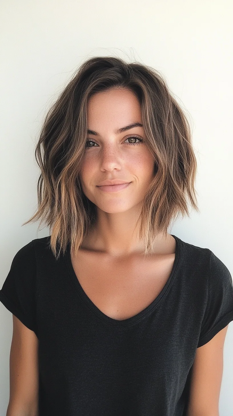 Effortless Chic: The Layered Textured Lob