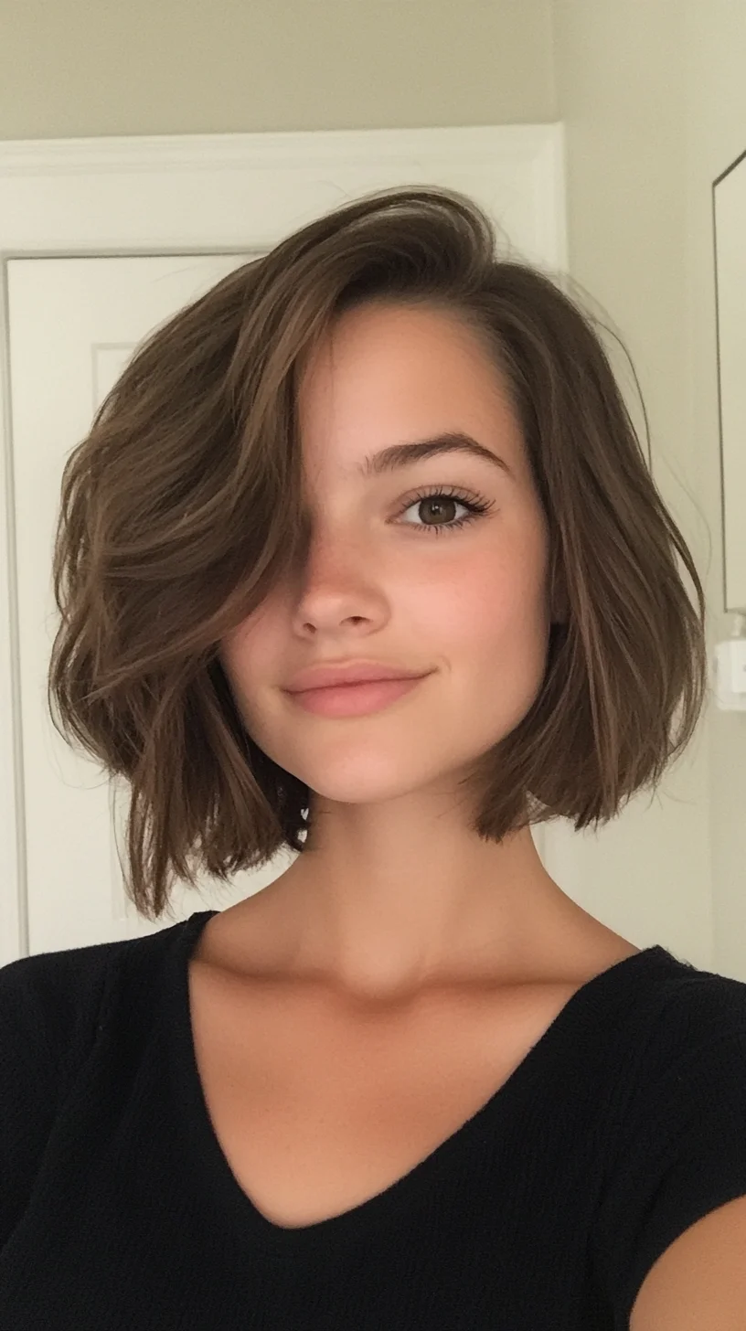 Effortless Chic: The Modern Textured Bob