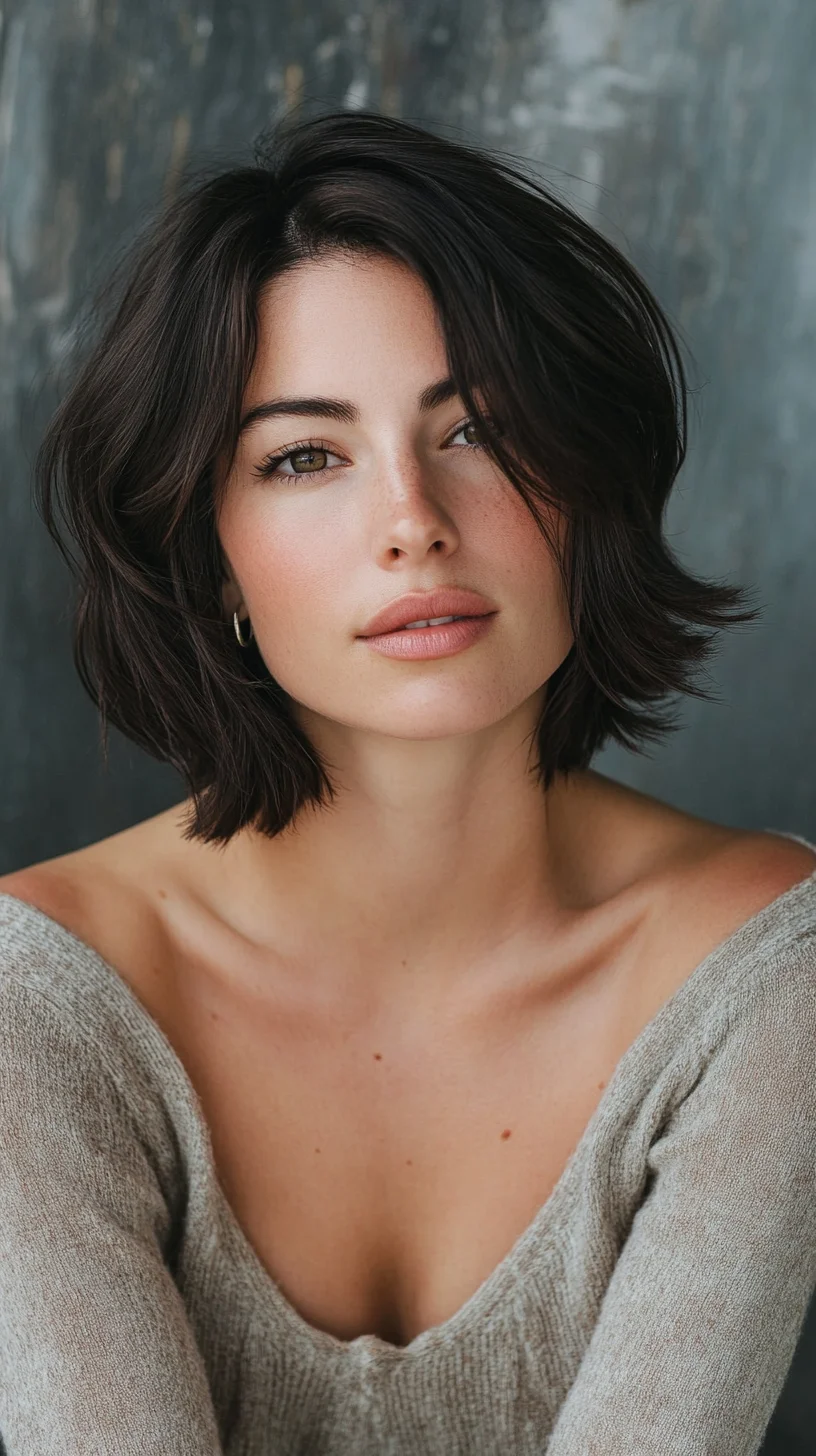 Effortless Chic: The Textured Bob That Exudes Modern Elegance