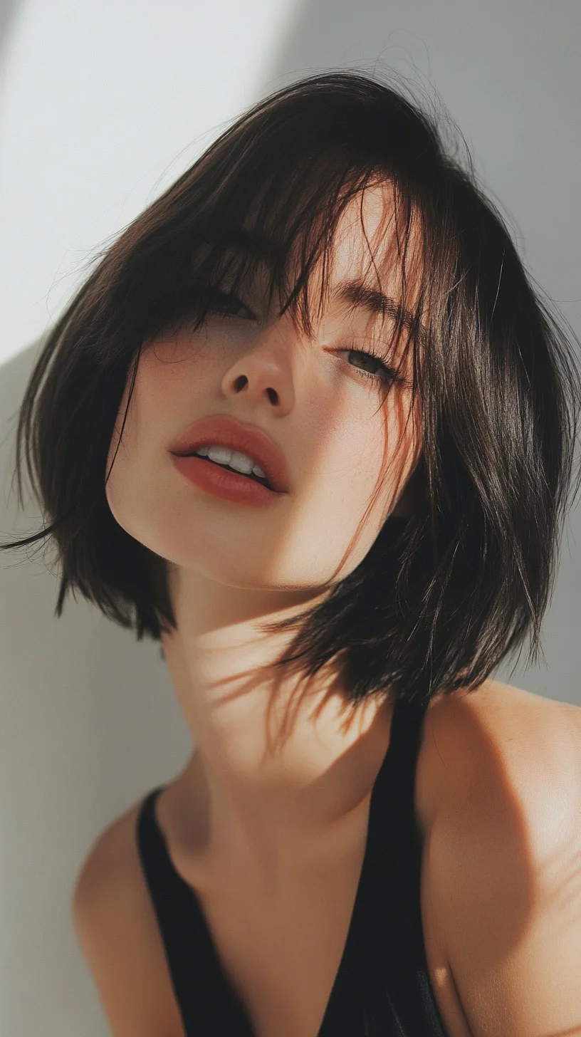 Effortless Chic: The Textured Bob with Face-Framing Layers