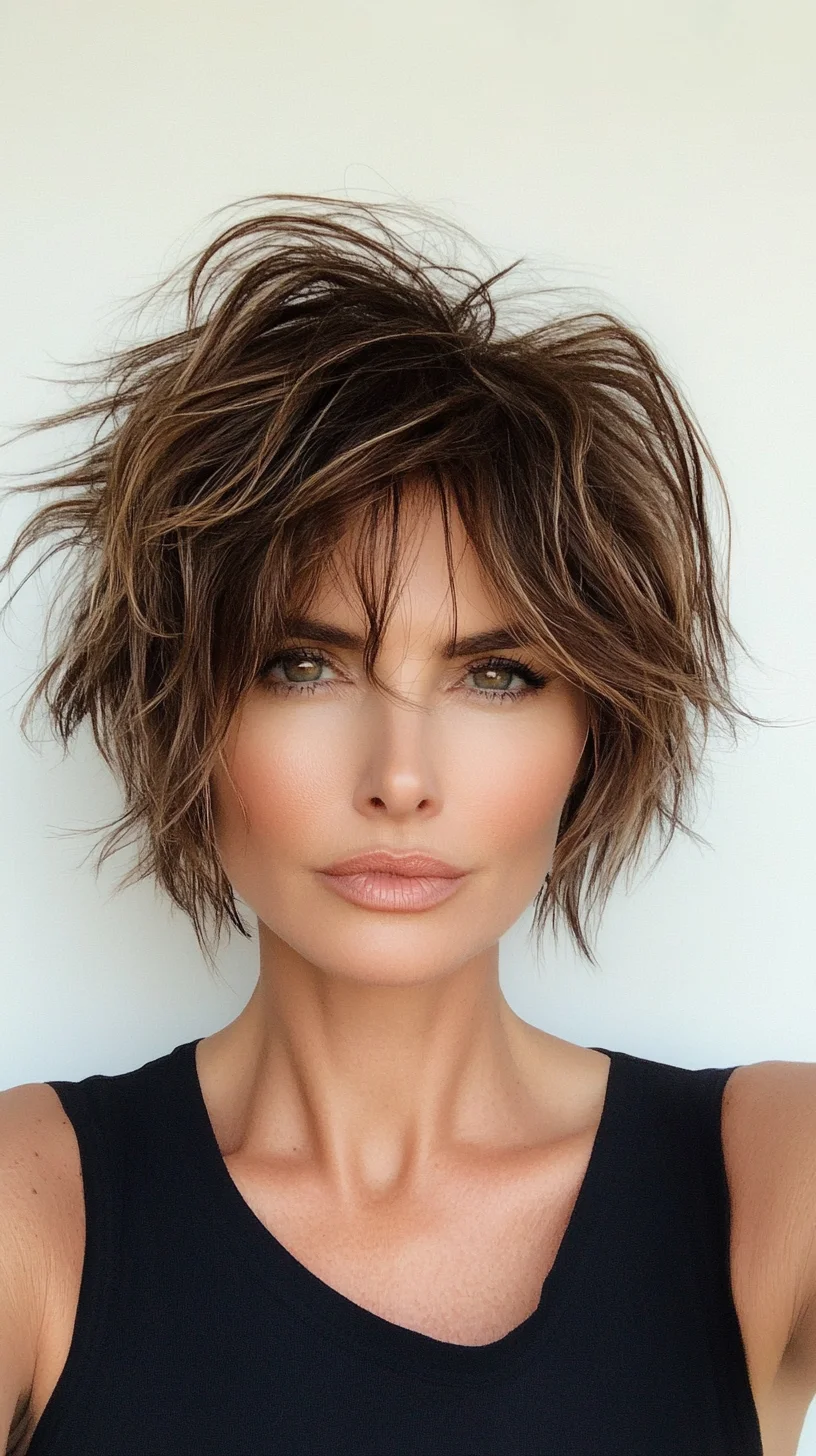 Effortless Chic: The Textured Layered Bob for a Modern Edge