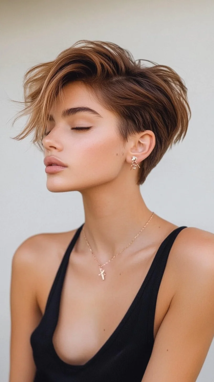 Effortless Chic: The Textured Pixie Cut