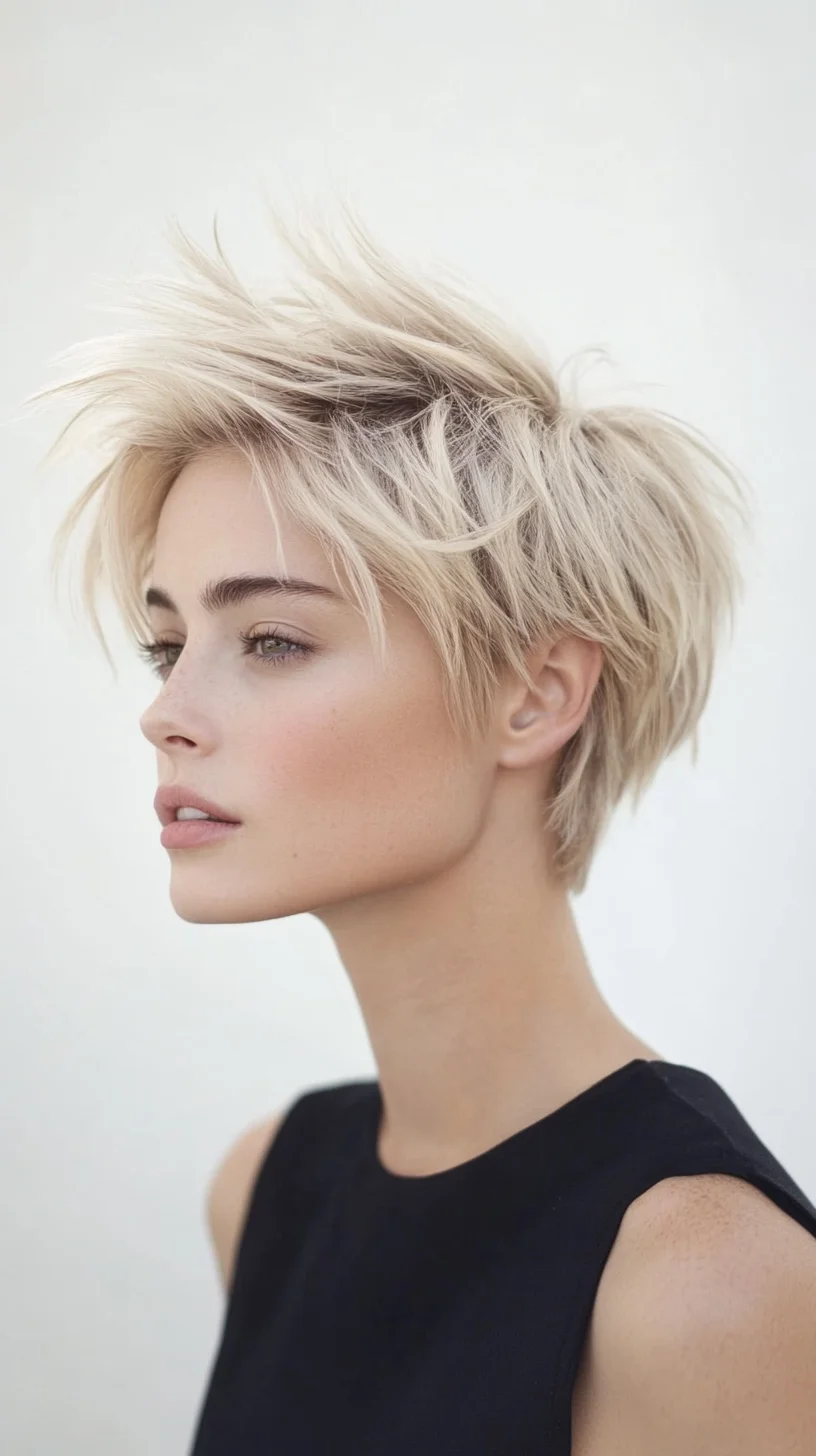 Effortless Chic: The Textured Pixie Cut