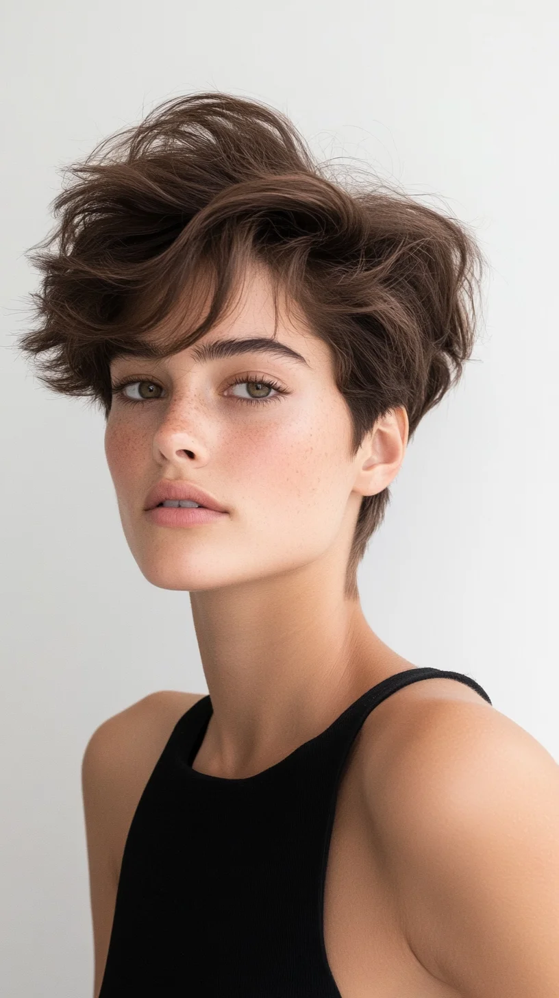 Effortless Chic: The Textured Pixie Cut