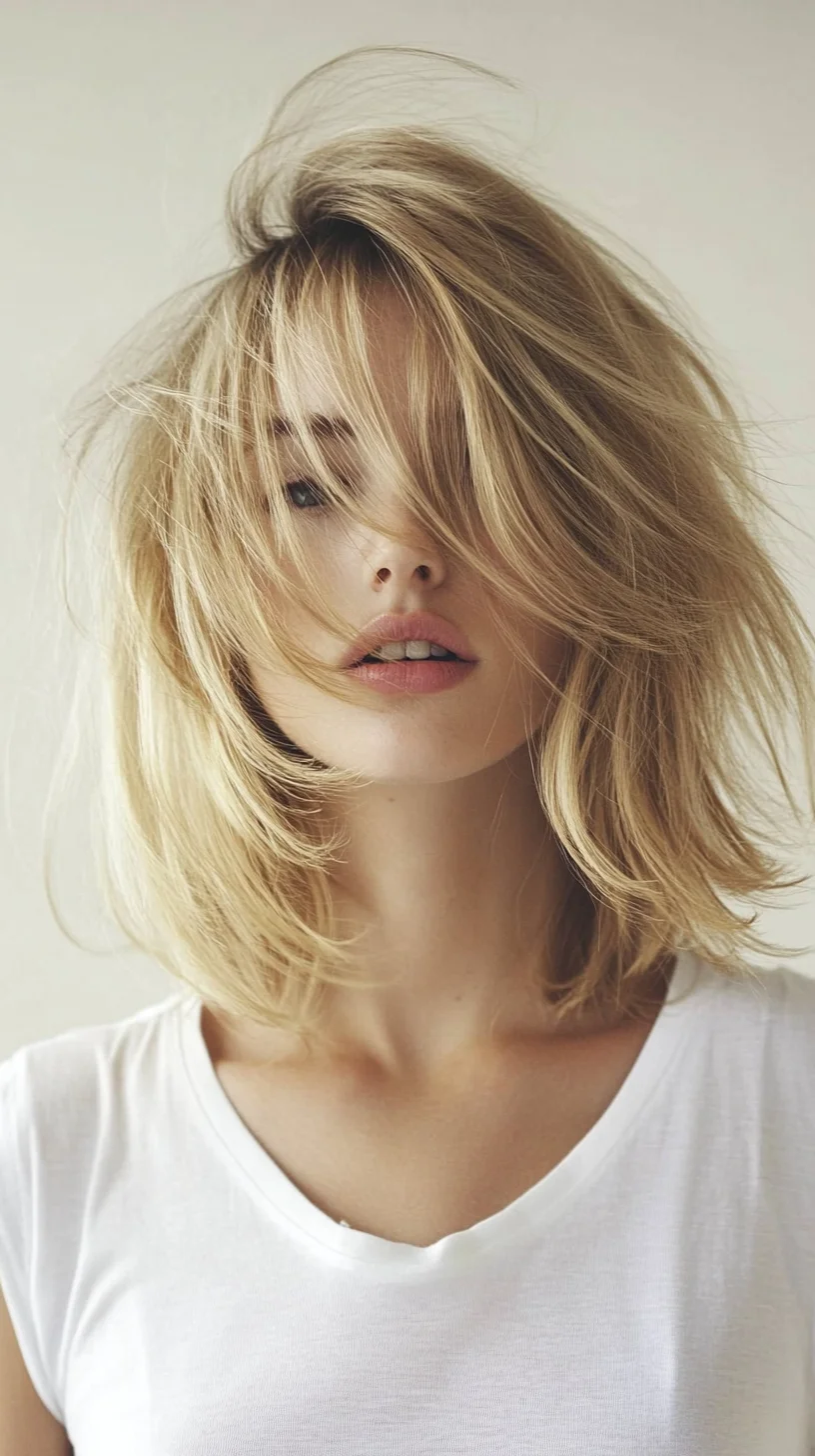 Effortless Chic: The Textured Shoulder-Length Bob