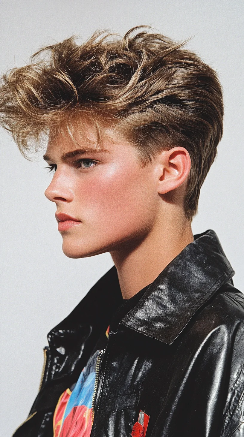 Effortless Edge: The Modern Textured Faux Hawk for Bold Statements