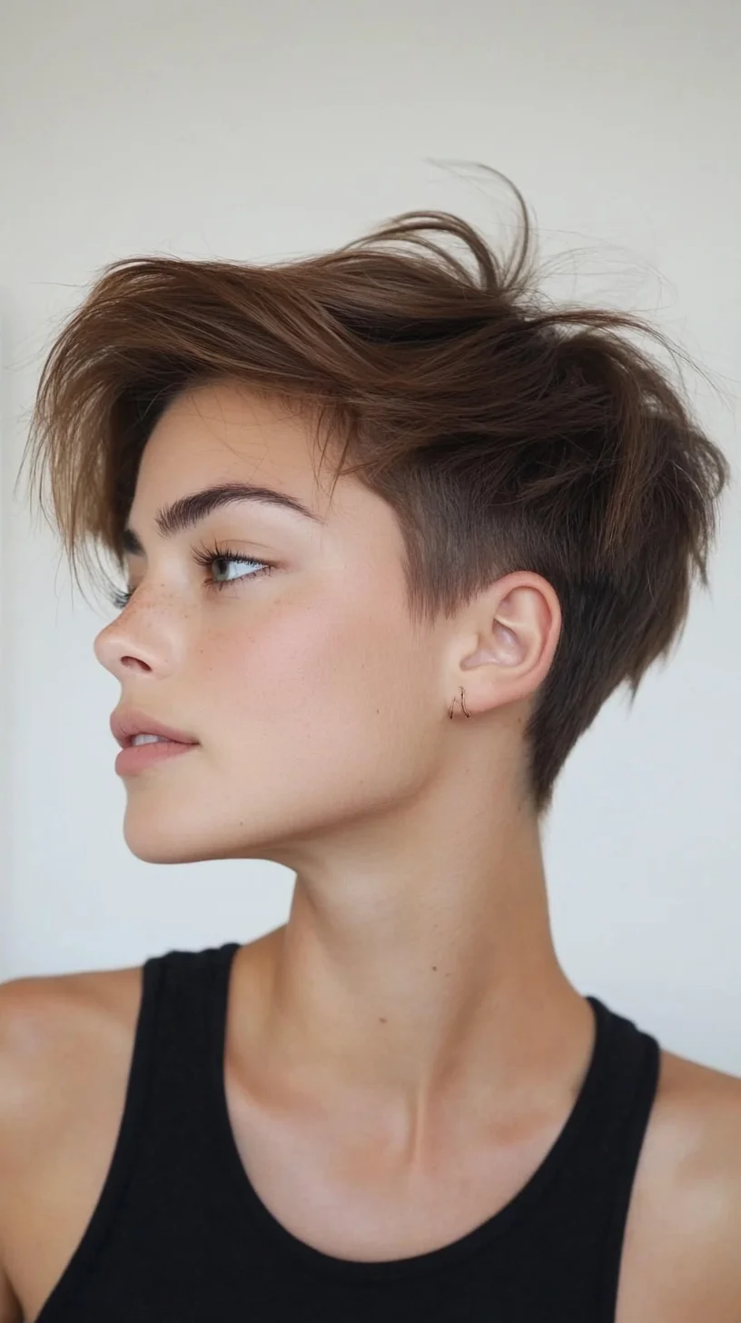 Effortless Edge: The Stylish Textured Pixie Cut