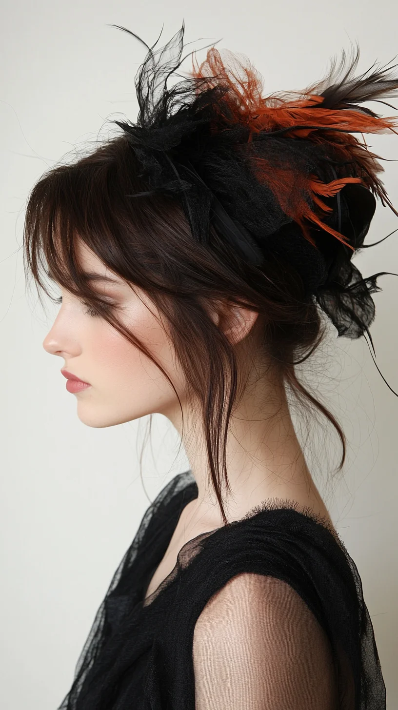 Effortless Elegance: A Chic Updo with a Touch of Whimsy