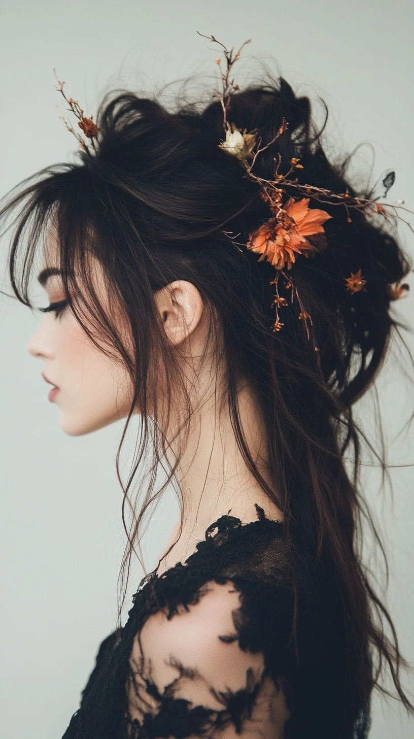 Effortless Elegance: A Romantic Bohemian Updo