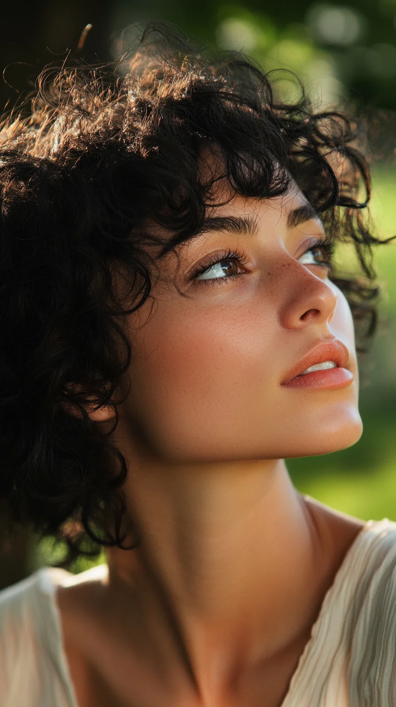 Effortless Elegance: Embrace the Charm of Tousled Curly Bob