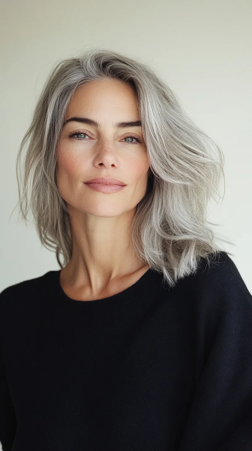 Effortless Elegance: Embrace the Chic, Modern Gray Hairstyle