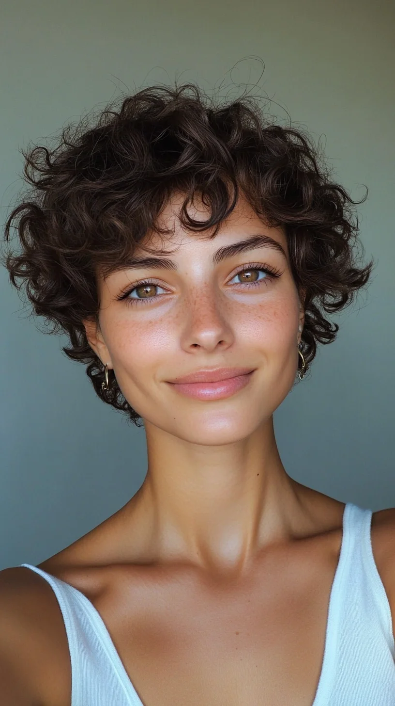 Effortless Elegance: Embrace the Playful Charm of Short Curly Hair