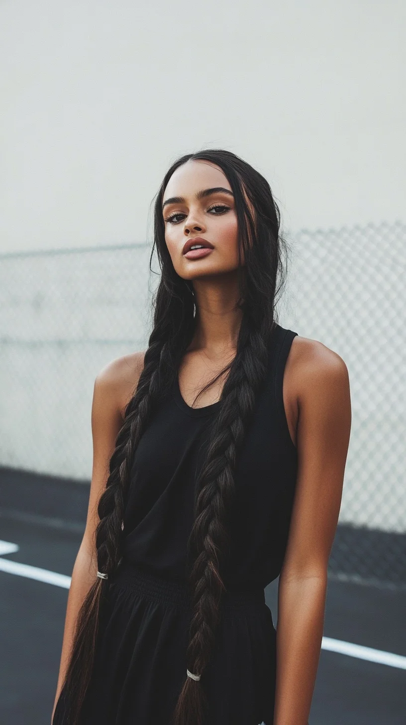 Effortless Elegance: Long Braids That Turn Heads