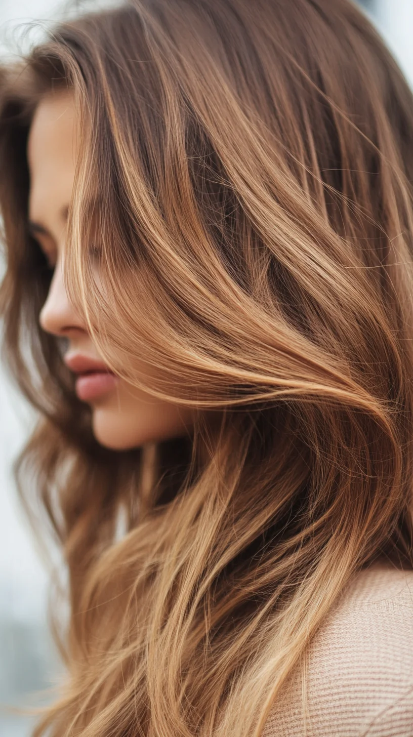 Effortless Elegance: Luxurious Waves with Sun-Kissed Highlights