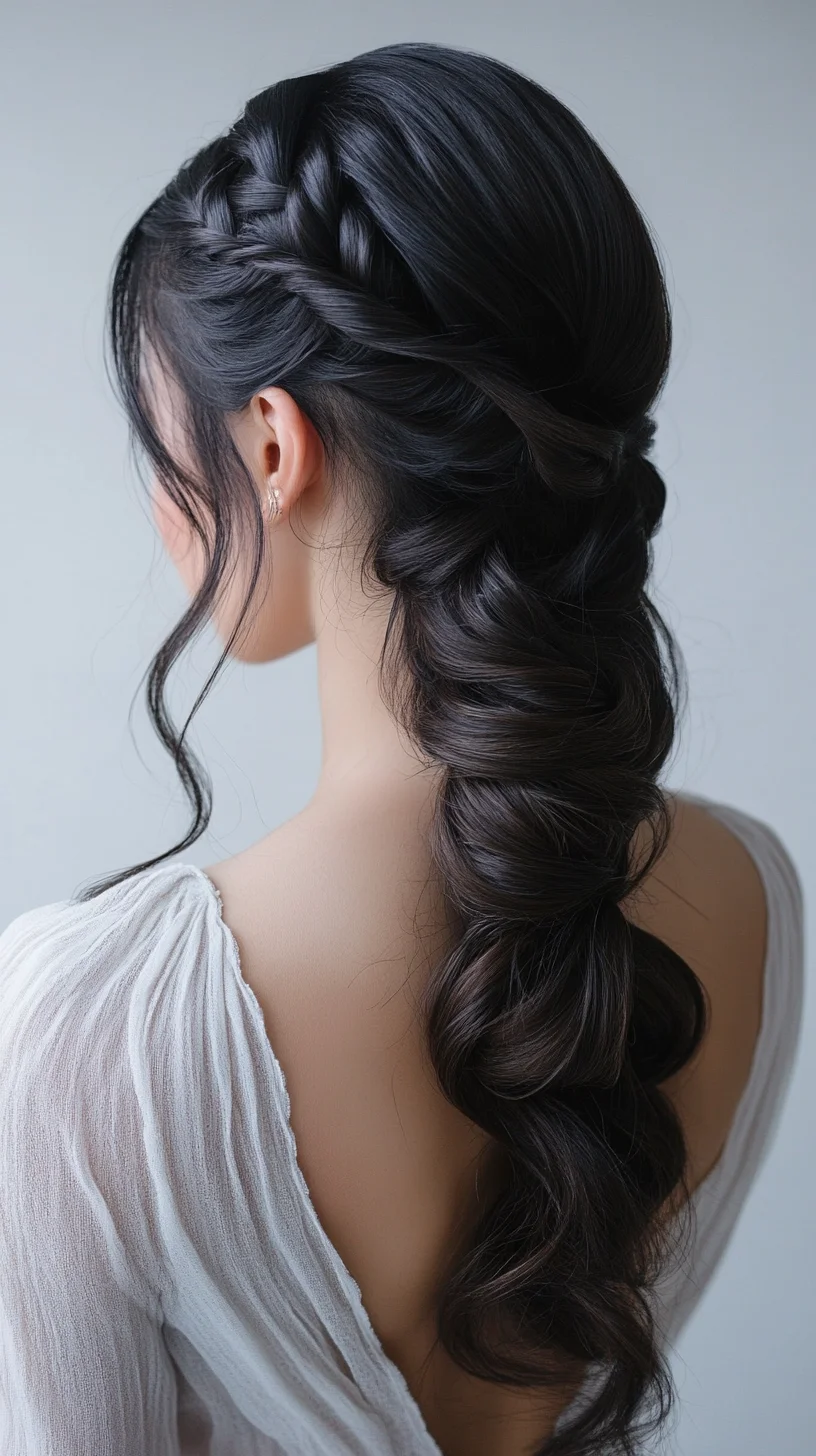 Effortless Elegance: The Braided Boho Wave Hairstyle