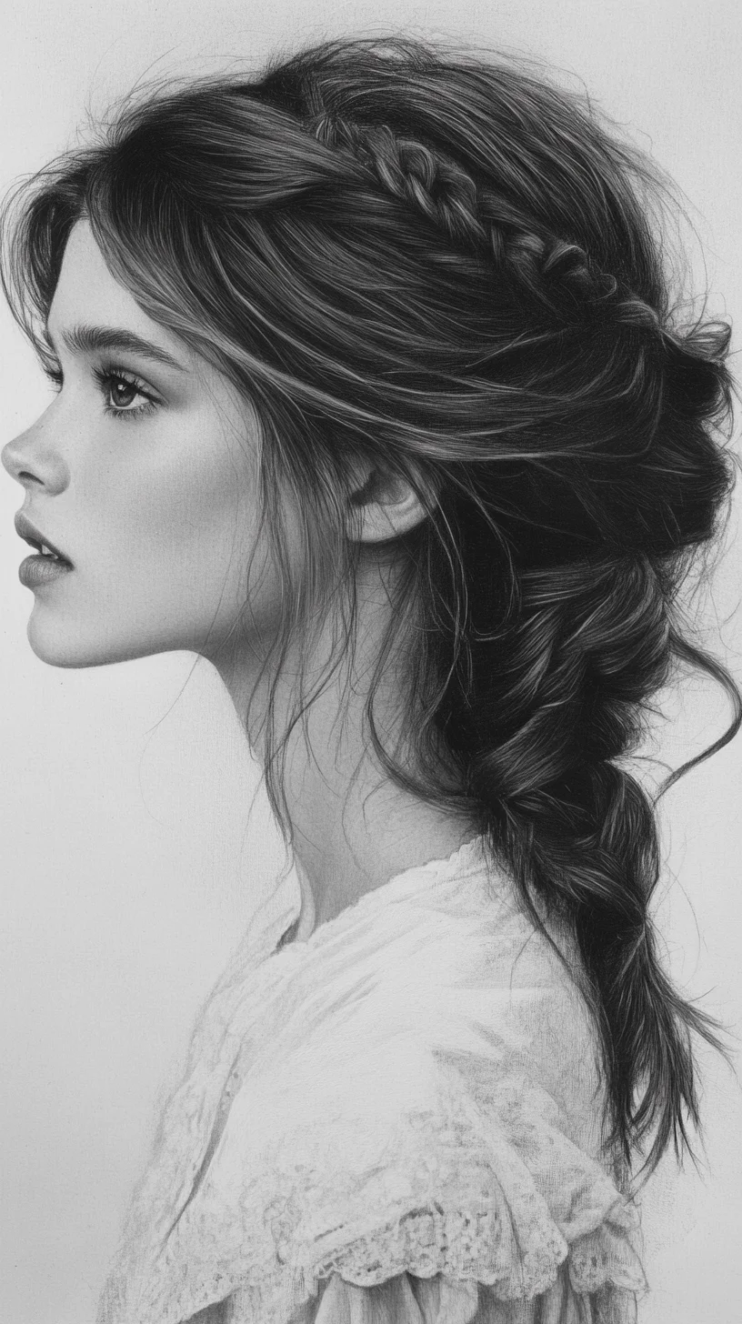 Effortless Elegance: The Braided Side Ponytail for a Chic, Bohemian Look