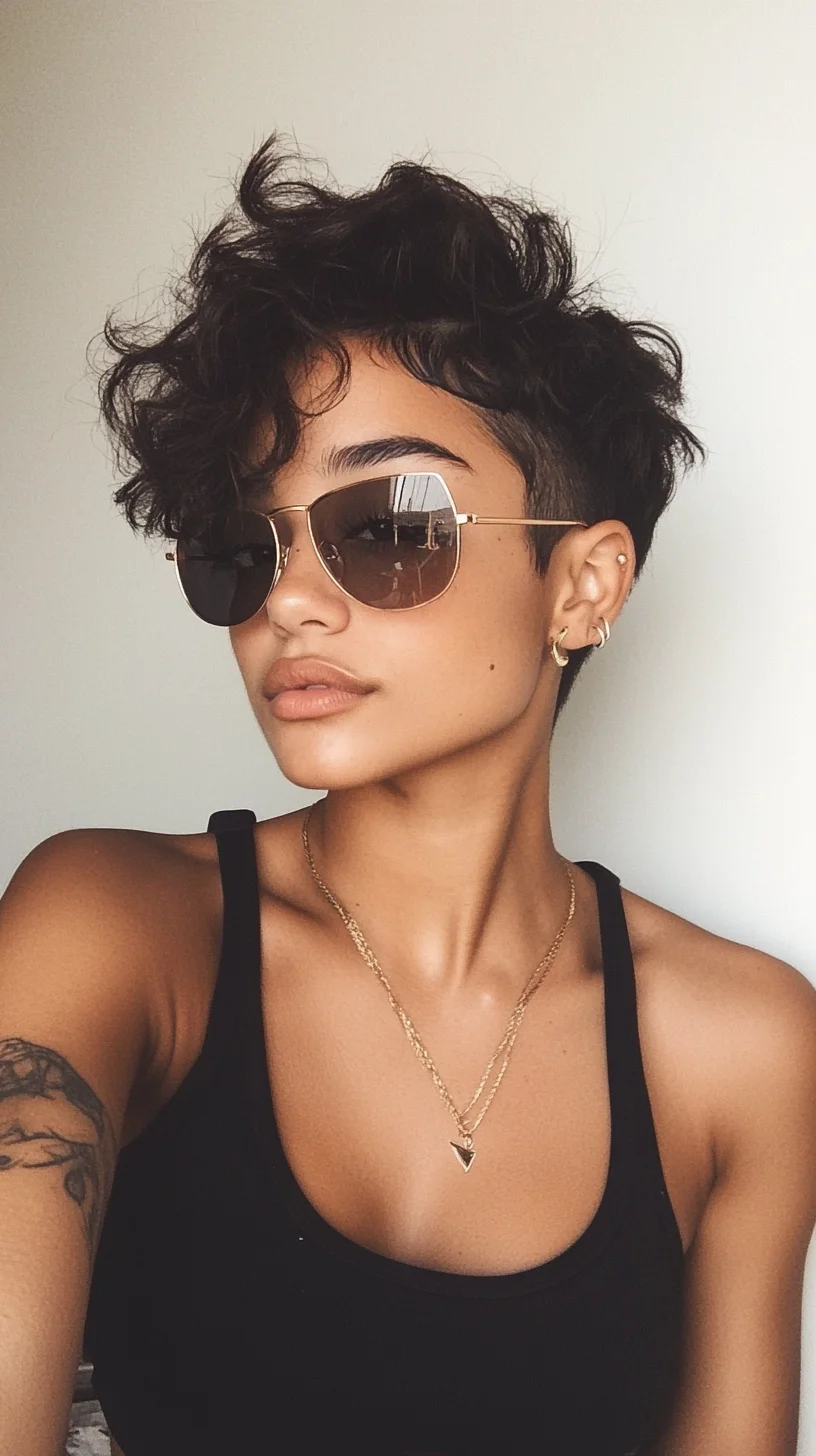 Effortless Elegance: The Chic Curly Pixie Cut