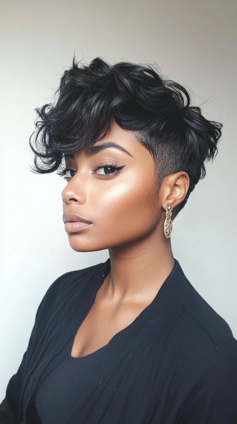 Effortless Elegance: The Chic Curly Pixie for Modern Glam