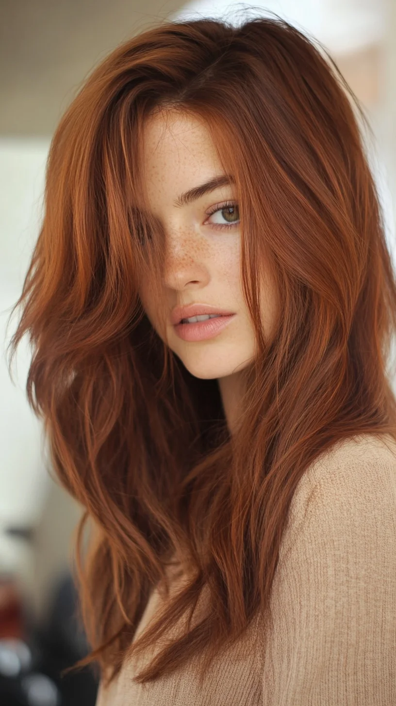 Effortless Elegance: The Chic, Layered Copper Waves