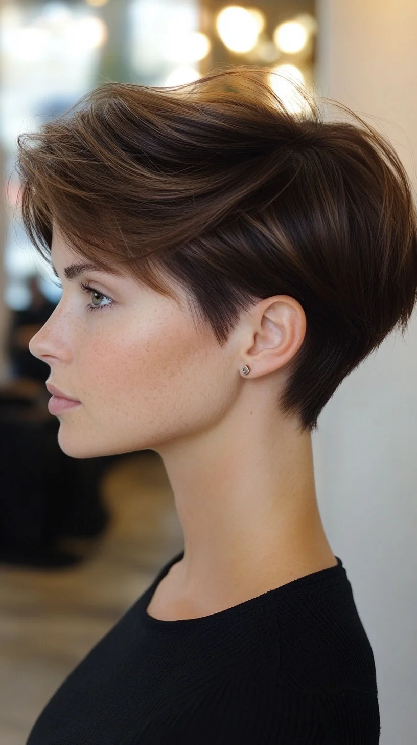 Effortless Elegance: The Chic Short Pixie Cut with Textured Volume