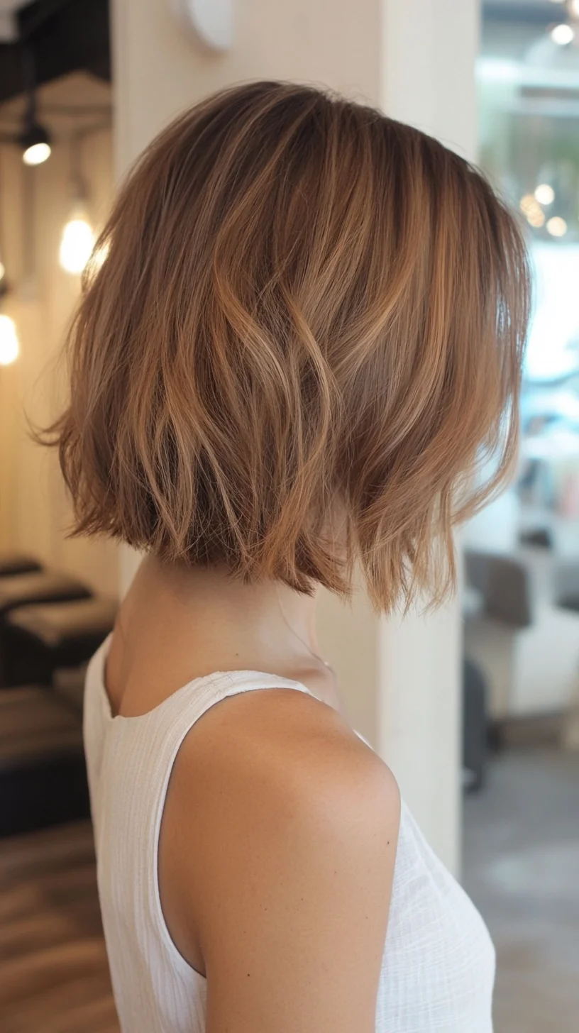 Effortless Elegance: The Chic Textured Bob