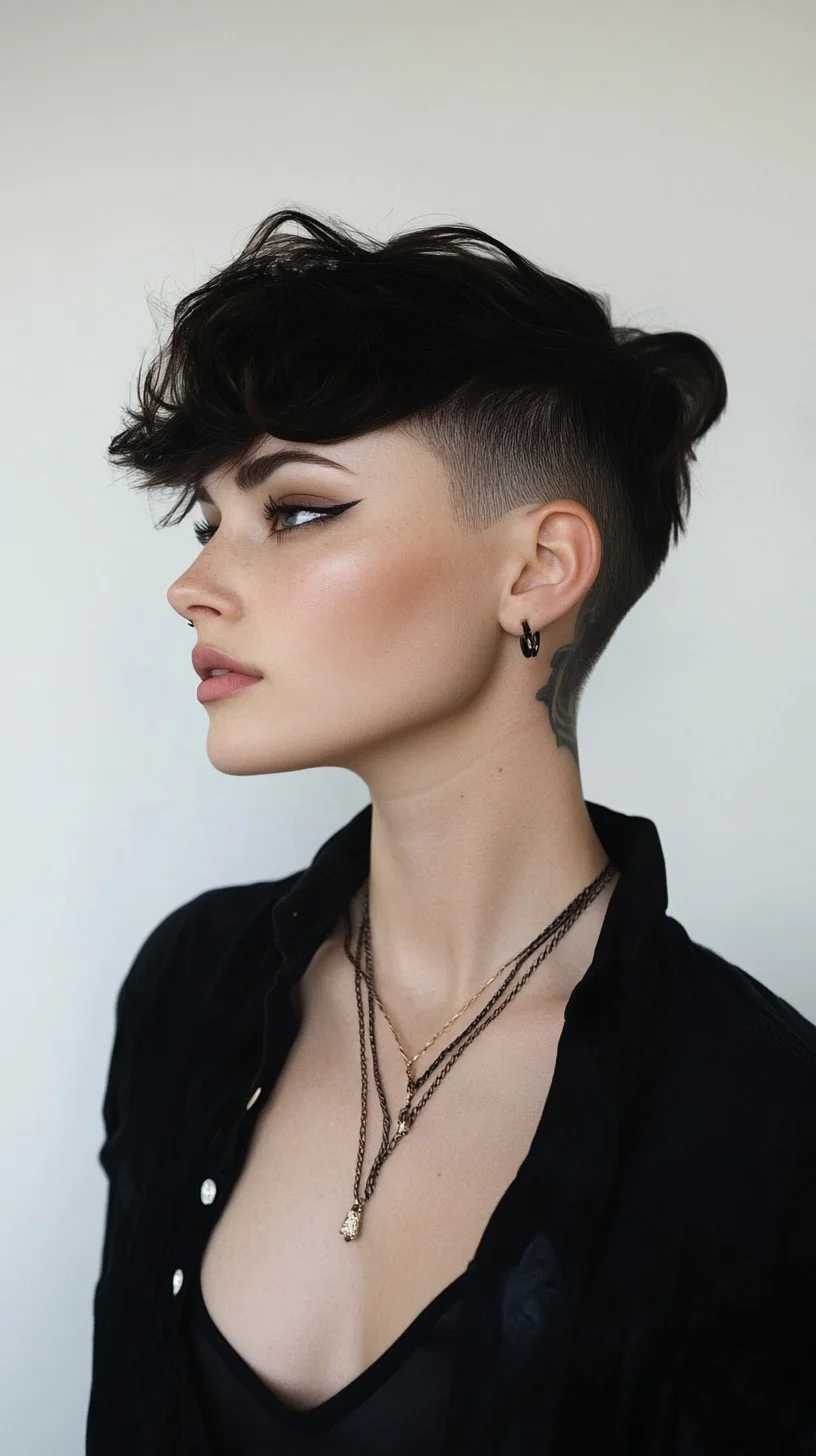 Effortless Elegance: The Chic Textured Pixie with Undercut